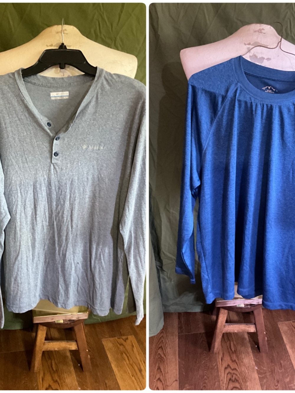 2 men’s xl LS tshirts